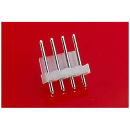 Molex Board Connector, 6 Contact(S), 1 Row(S), Male, Straight, Solder Terminal, Locking, Natural 26192061